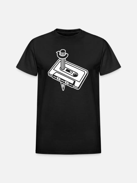 Unique Cassette Mixtape Relationship - Heavyweight Unisex T-Shirt by Gildan - black