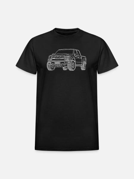 F150 Raptor - Heavyweight Unisex T-Shirt by Gildan - black