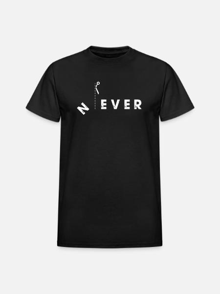 Never Cut Line - Heavyweight Unisex T-Shirt by Gildan - black