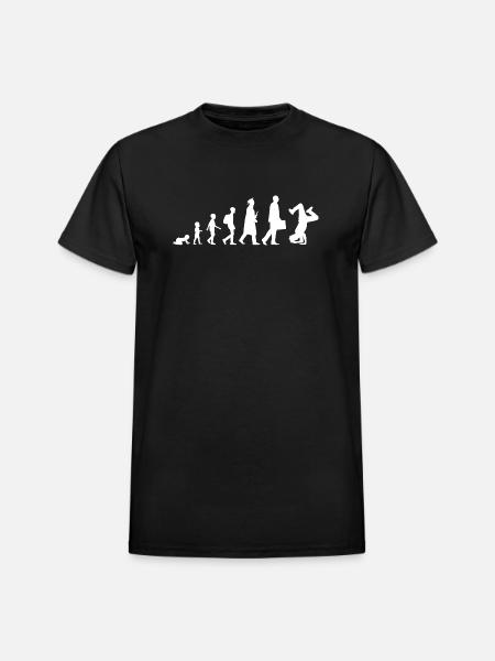 Break Dancer Evolution - Heavyweight Unisex T-Shirt by Gildan - black
