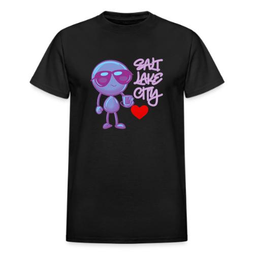 Smoon City 19 Salt Lake City - Heavyweight Unisex T-Shirt by Gildan