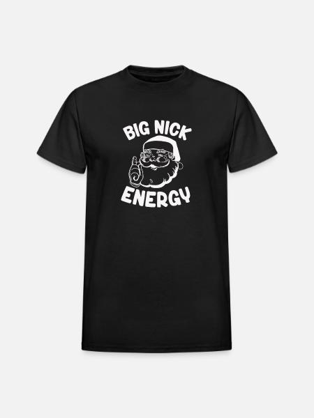 Big Nick Energy - Heavyweight Unisex T-Shirt by Gildan - black