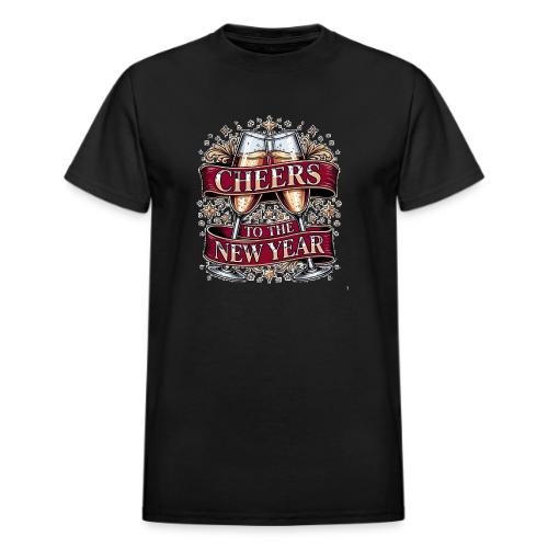 New Year's Champagne T-Shirt - Heavyweight Unisex T-Shirt by Gildan