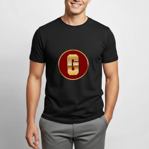 Letter G – Capital Varsity Alphabet Monogram - Heavyweight Unisex T-Shirt by Gildan