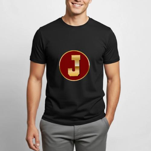Letter J – Capital Varsity Alphabet Monogram - Heavyweight Unisex T-Shirt by Gildan