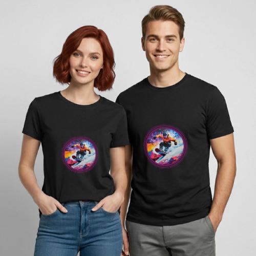 Snowboarding Spirit - Heavyweight Unisex T-Shirt by Gildan