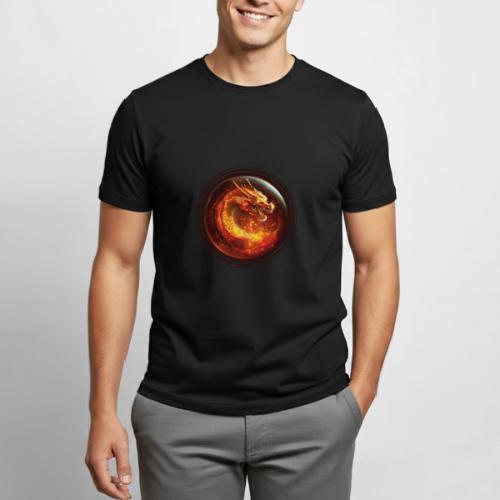 Shadow Dragon Rise - Heavyweight Unisex T-Shirt by Gildan