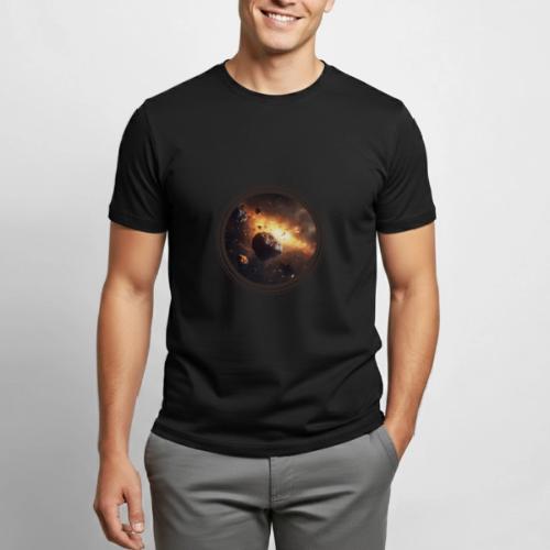 Asteroids Drift - Heavyweight Unisex T-Shirt by Gildan
