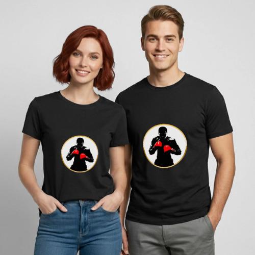 Boxing: Golden Ring Fighter - Heavyweight Unisex T-Shirt by Gildan