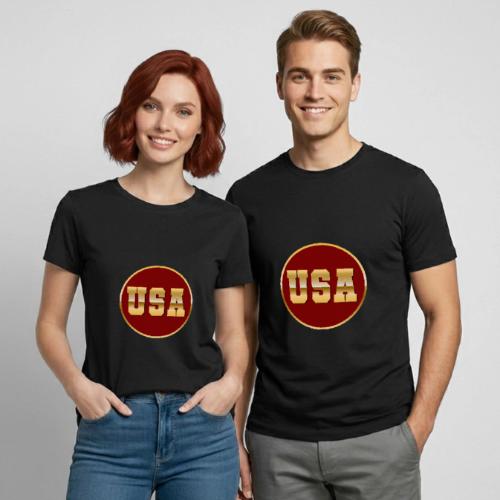 Golden USA Seal - Heavyweight Unisex T-Shirt by Gildan