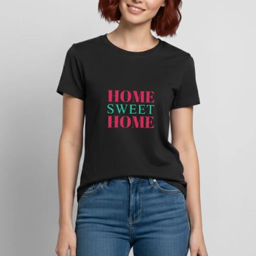 Home Sweet Home Typography Design - Heavyweight Unisex T-Shirt by Gildan