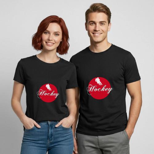 Hockey: Puck Zone - Heavyweight Unisex T-Shirt by Gildan