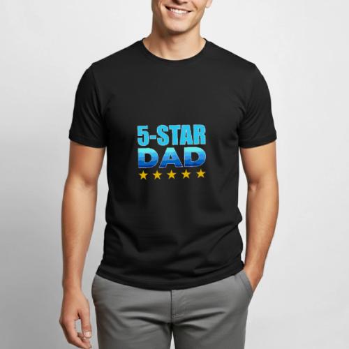 Five Stars Dad - Heavyweight Unisex T-Shirt by Gildan