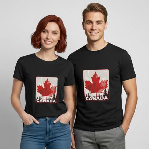 Echoes of Canada - Heavyweight Unisex T-Shirt by Gildan
