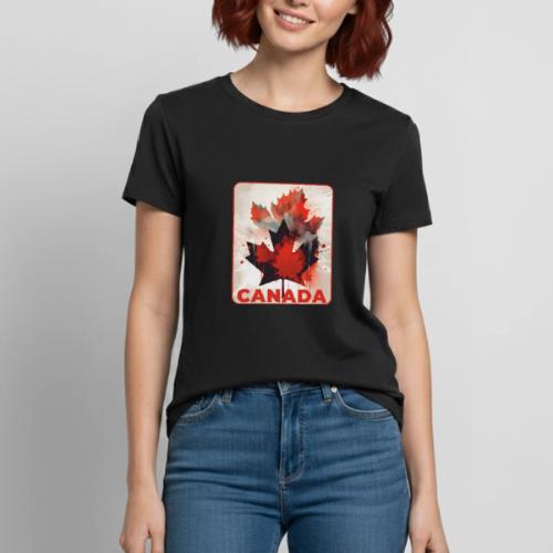 Canada Inked Leaf - Heavyweight Unisex T-Shirt by Gildan