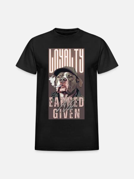 Loyalty Earned Not Given - Heavyweight Unisex T-Shirt by Gildan - black