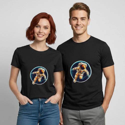 Astronaut: Dream, explore, discover! - Heavyweight Unisex T-Shirt by Gildan