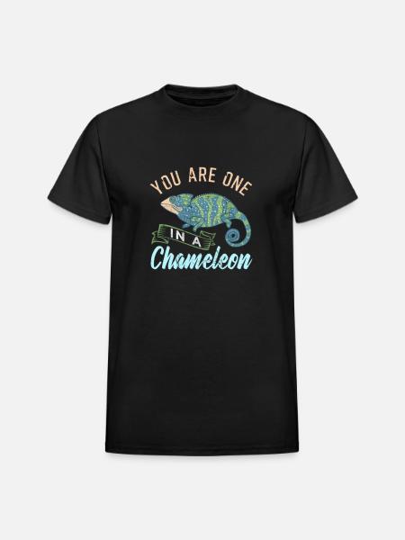 Chameleon - Heavyweight Unisex T-Shirt by Gildan - black