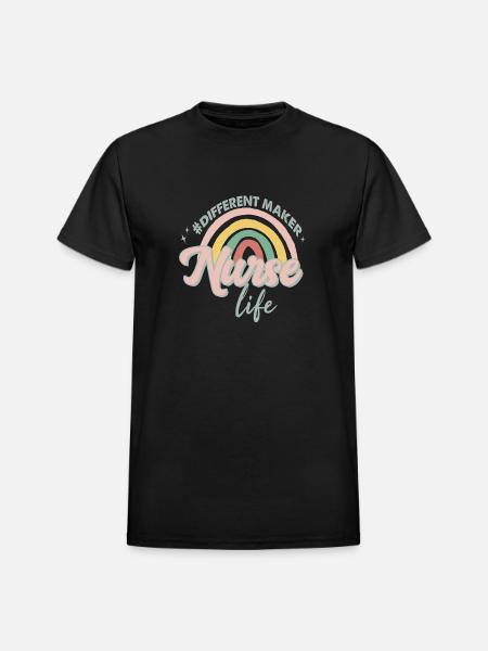 Nurse life - Heavyweight Unisex T-Shirt by Gildan - black
