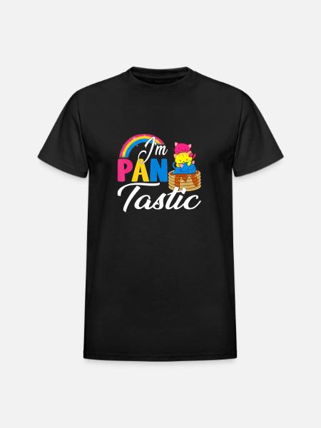 Pan Pride - Heavyweight Unisex T-Shirt by Gildan - black