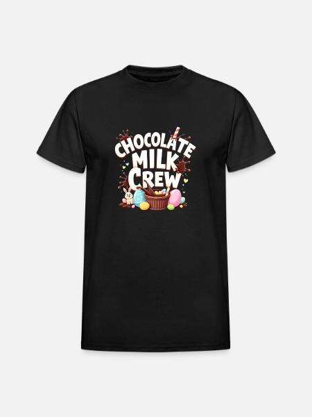 CHOCOLATE MILK CREW - Heavyweight Unisex T-Shirt by Gildan - black