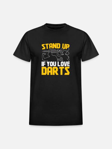 Darts Dart Player - Heavyweight Unisex T-Shirt by Gildan - black