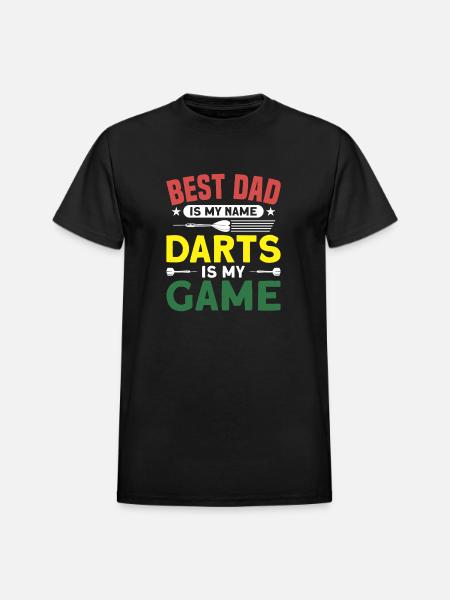Darts Dart Player - Heavyweight Unisex T-Shirt by Gildan - black