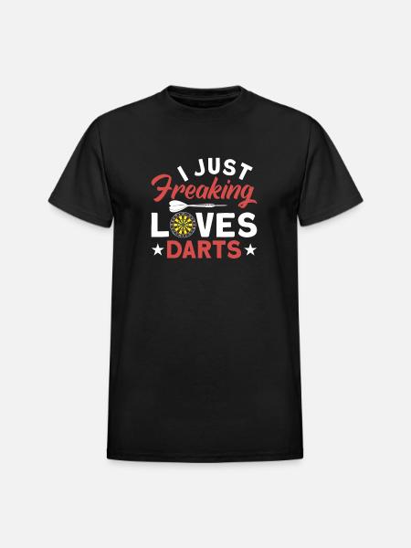Darts Dart Player - Heavyweight Unisex T-Shirt by Gildan - black