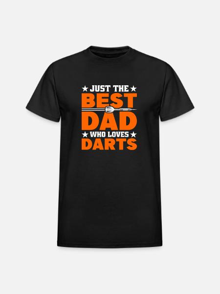 Darts Dart Player - Heavyweight Unisex T-Shirt by Gildan - black