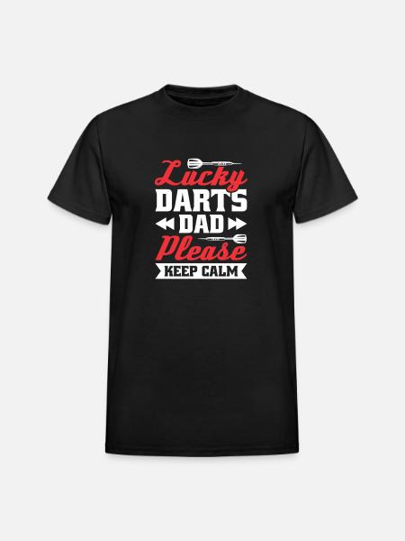Darts Dart Player - Heavyweight Unisex T-Shirt by Gildan - black