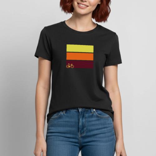 tricolor with bicycle - Heavyweight Unisex T-Shirt by Gildan