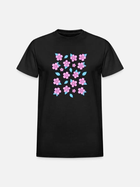 Sakura Nikury - Heavyweight Unisex T-Shirt by Gildan - black