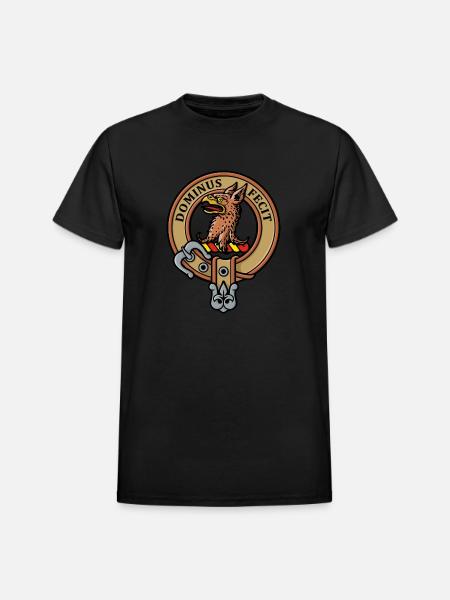 Clan Baird Crest - Heavyweight Unisex T-Shirt by Gildan - black