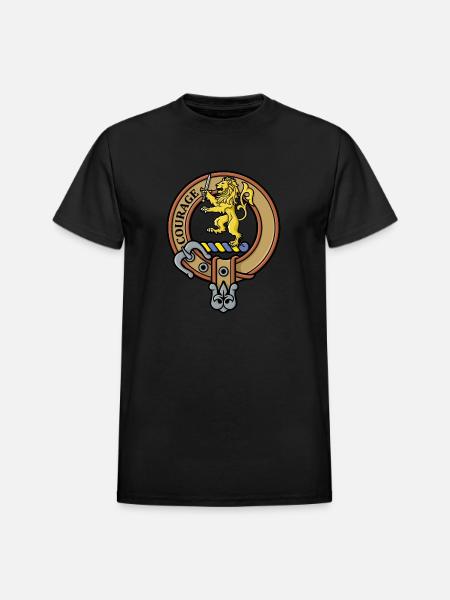 Clan Cumming Crest - Heavyweight Unisex T-Shirt by Gildan - black