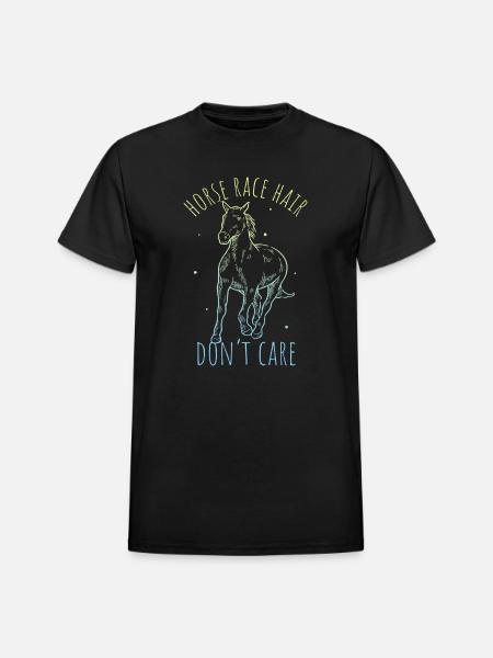 Horse Design - Heavyweight Unisex T-Shirt by Gildan - black