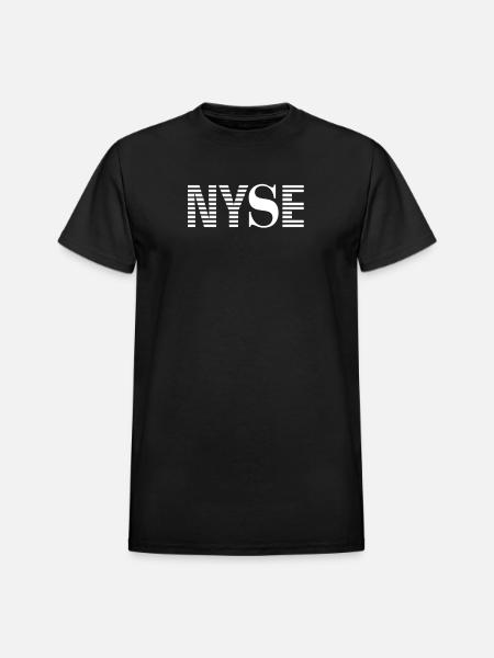Nyse New York Stock Exchange - Heavyweight Unisex T-Shirt by Gildan - black