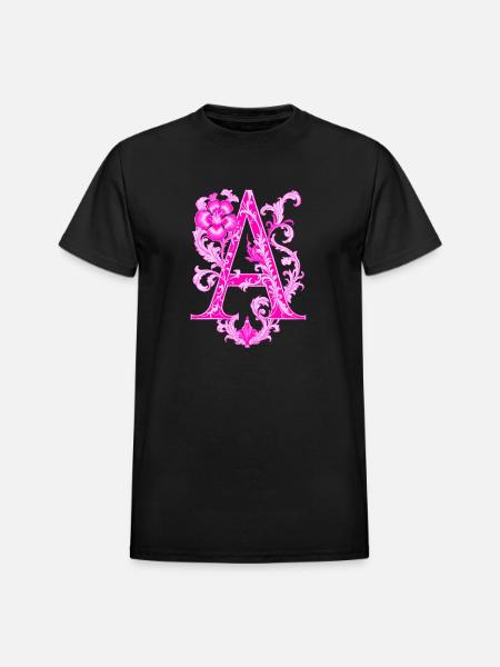 The A - Heavyweight Unisex T-Shirt by Gildan - black
