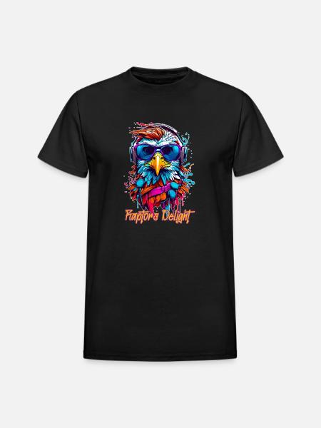 Raptor Eagle2 - Heavyweight Unisex T-Shirt by Gildan - black