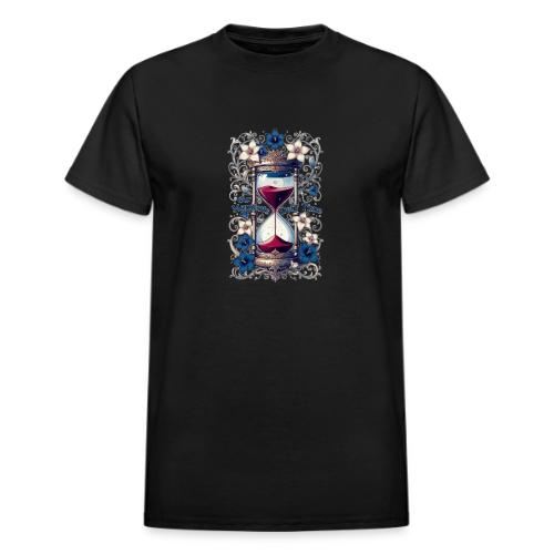 Our Moments Defy Time Hourglass Gifts T-Shirt - Heavyweight Unisex T-Shirt by Gildan