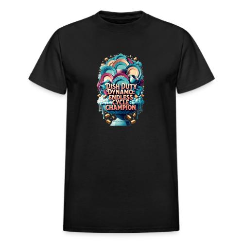 Dish Duty Dynamo T Shirt, Endless Cycle Champion - Heavyweight Unisex T-Shirt by Gildan