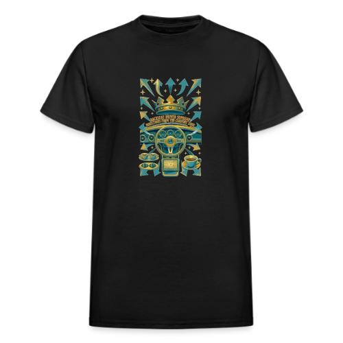 Backseat Driver T Shirt, Funny Dad Gift - Heavyweight Unisex T-Shirt by Gildan