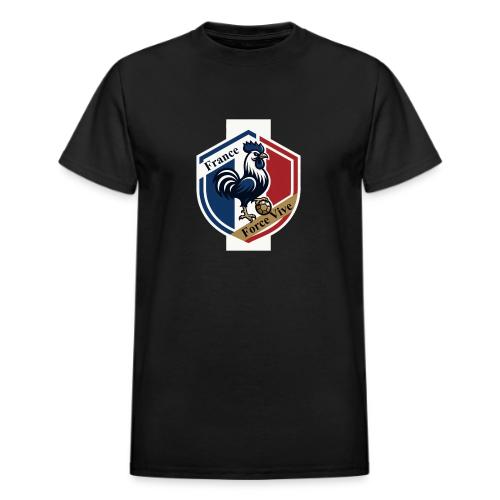 France Rooster T-Shirt, Bleu-Blanc-Rouge gift - Heavyweight Unisex T-Shirt by Gildan