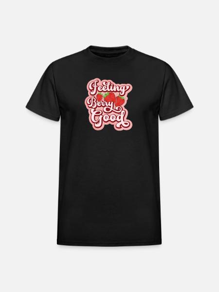 Feeling berry good - Heavyweight Unisex T-Shirt by Gildan - black