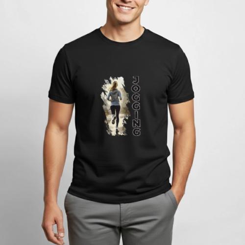 Jogging: Run into Motion - Heavyweight Unisex T-Shirt by Gildan