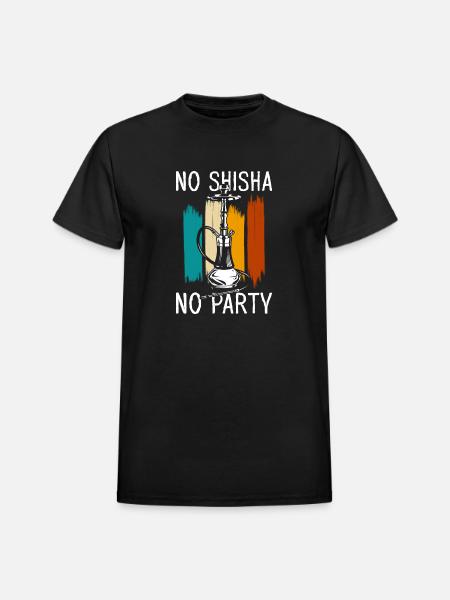 Hookah Chilling Smoking - Heavyweight Unisex T-Shirt by Gildan - black