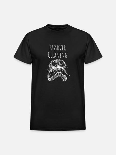 Passover Cleaning Scrunchy - Heavyweight Unisex T-Shirt by Gildan - black