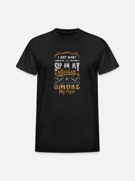 Smoker Smoke - Heavyweight Unisex T-Shirt by Gildan - black