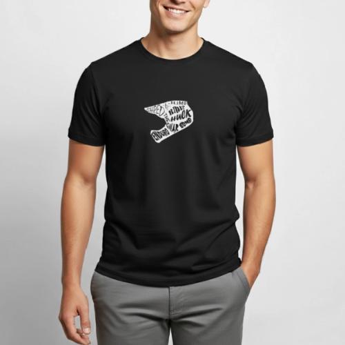 MTB Slang Helmet - Heavyweight Unisex T-Shirt by Gildan
