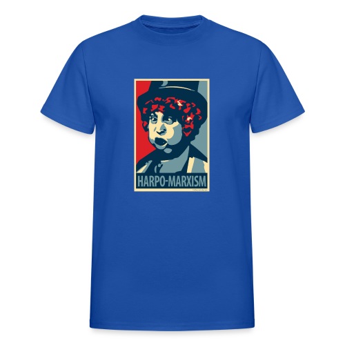 Harpo Marxism: parody of Obama poster - Gildan Ultra Cotton Adult T-Shirt