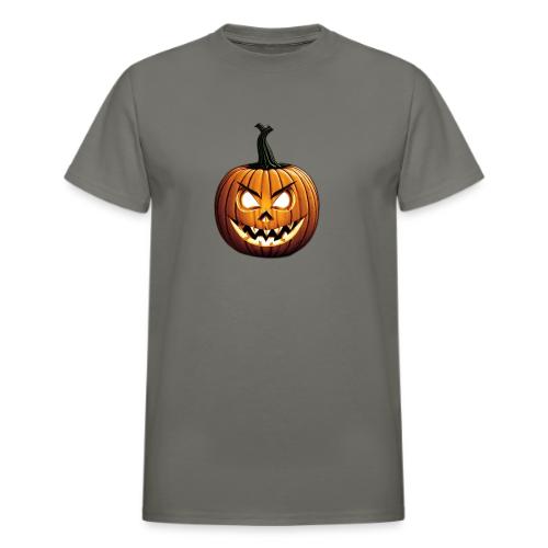 Scary Jack-O-Lantern Halloween - Heavyweight Unisex T-Shirt by Gildan